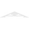 Ekena Millwork Pitch Cornelia Architectural Grade PVC Gable Pediment, 72"W x 15"H x 1"P (5/12) GPP072X015X100CRN - alternate 5